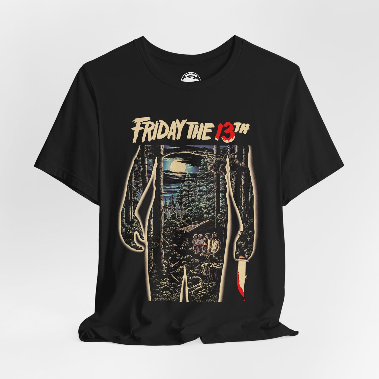 Friday the 13th (1980) — Part 1 (Oversized Promo Image with Vintage Print Effect)