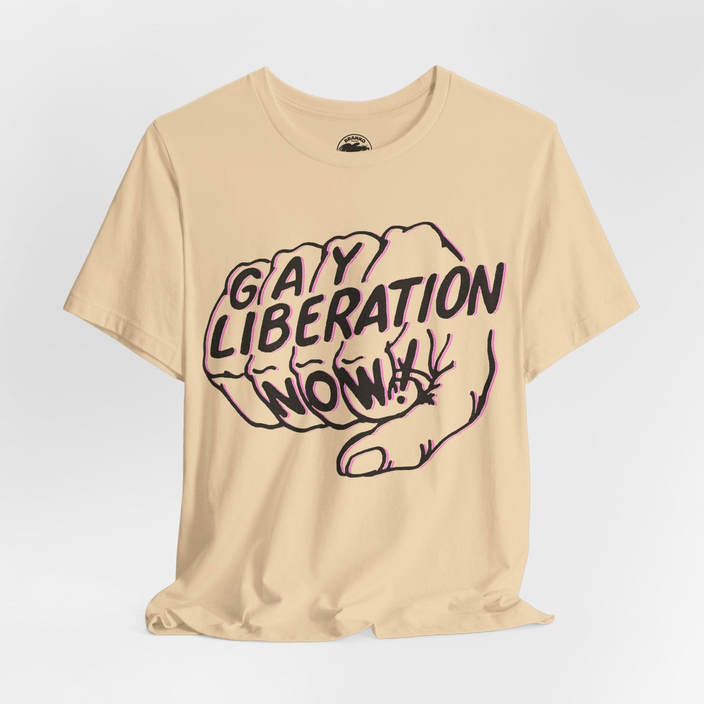 Gay Liberation Now! (Replica 70's Gay Rights Shirt/Vintage Gay Protest Shirt)