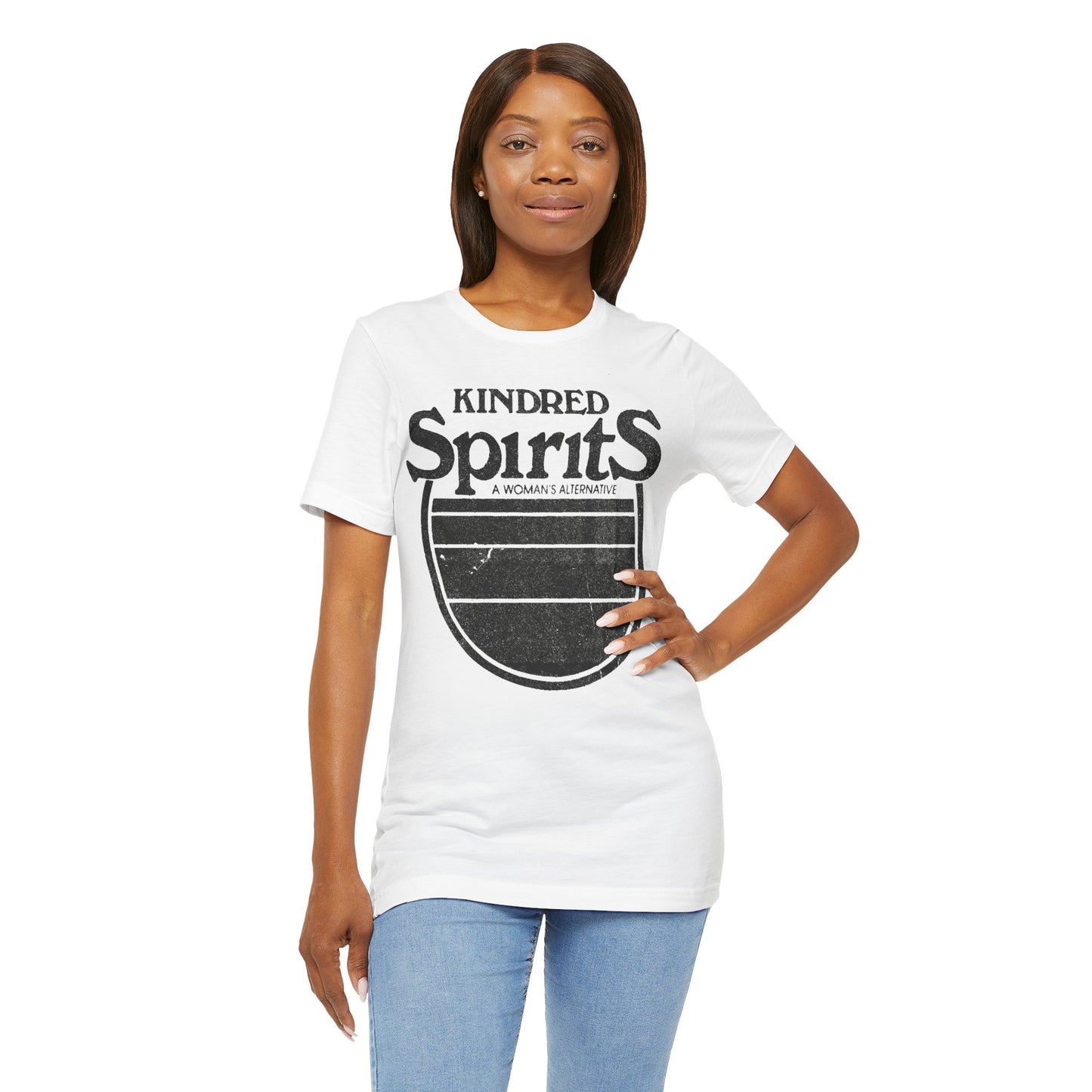 Kindred Spirits (Houston Lesbian Bar/1980-1989/Logo with Vintage Print Effect)