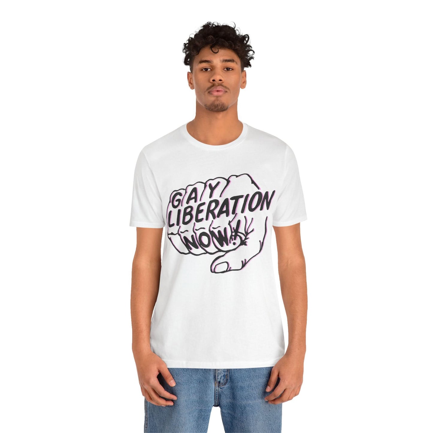 Gay Liberation Now! (Replica 70's Gay Rights Shirt/Vintage Gay Protest Shirt)