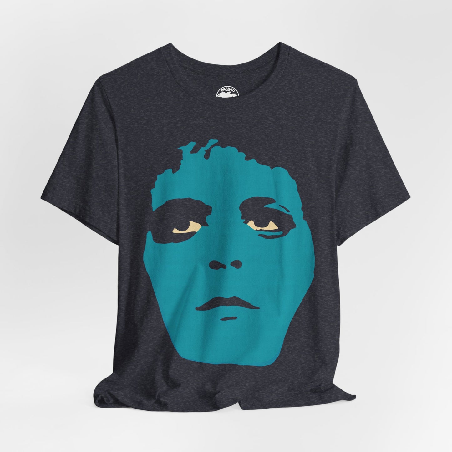 Lou Reed (Blue Mask Era Graphic with Vintage Print Effect/Lou Reed Shirt)