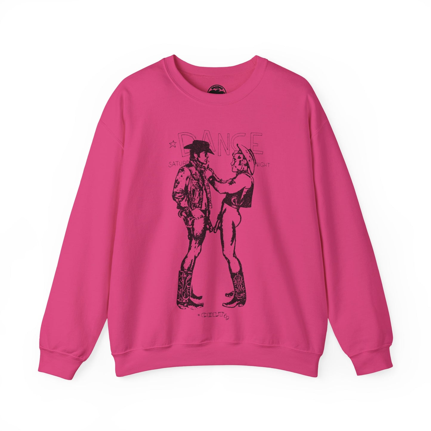 Longhorns - Dance Sweatshirt(Jim French Cowboys with Vintage Punk Effect/1969 Colt Album/Appropriated by Malcolm McLaren & Vivienne Westwood)