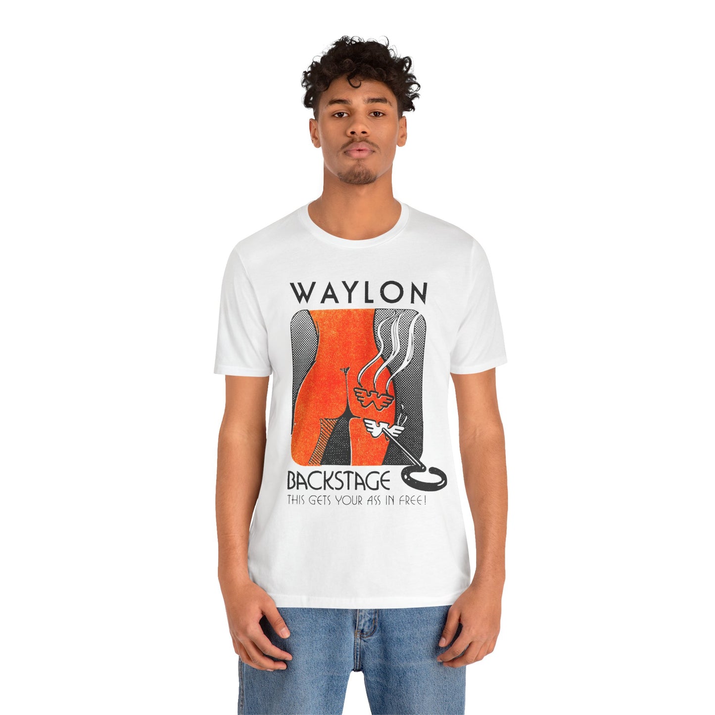 Waylon Jennings (Backstage Pass Graphic/Waylon Jennings Tour Shirt)
