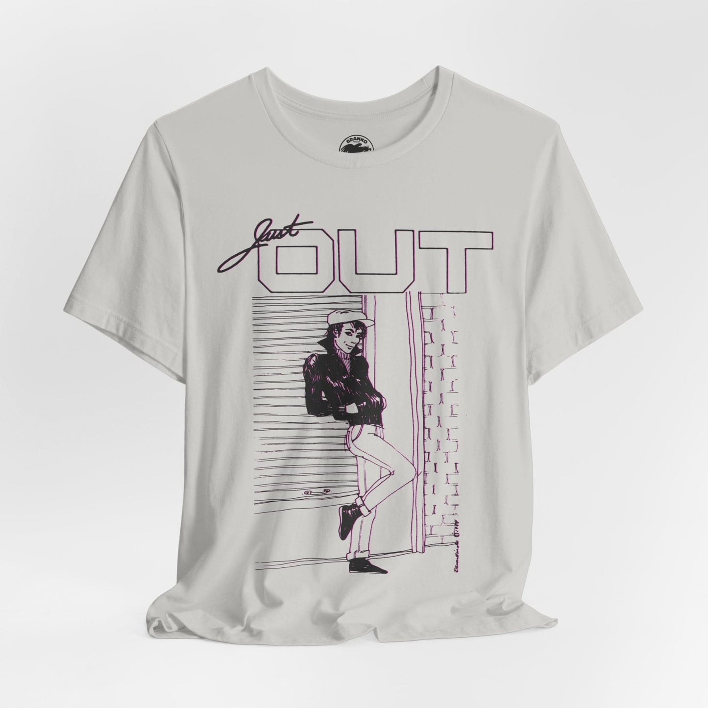 Just Out (Portland Gay and Lesbian Newspaper/1983-2013/Replica mid-80's Promo Shirt)