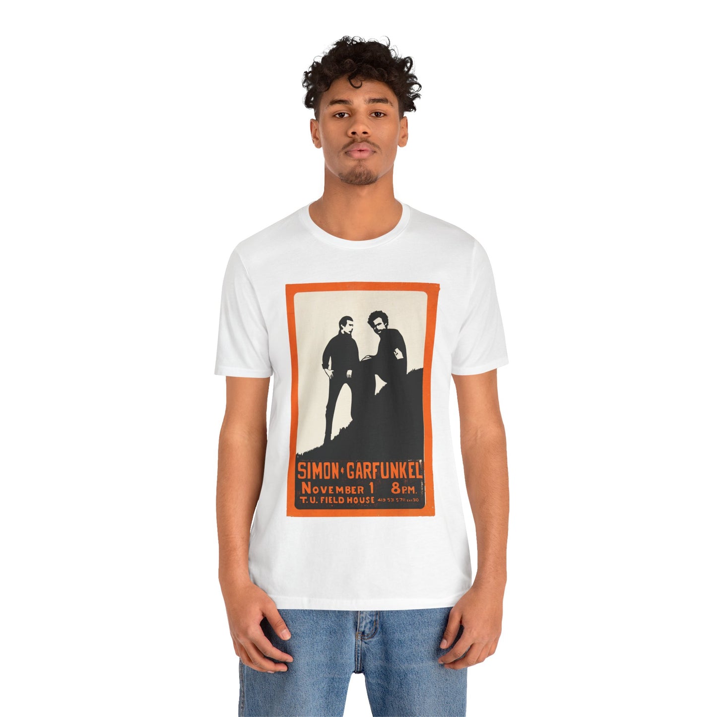 Simon & Garfunkel (Image from silk screened concert poster/mid-60's)