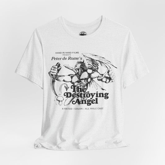 The Destroying Angel (Classic 70's Gay Adult Film/Replica Promo Shirt/Peter de Rome/Vintage Gay Porno)
