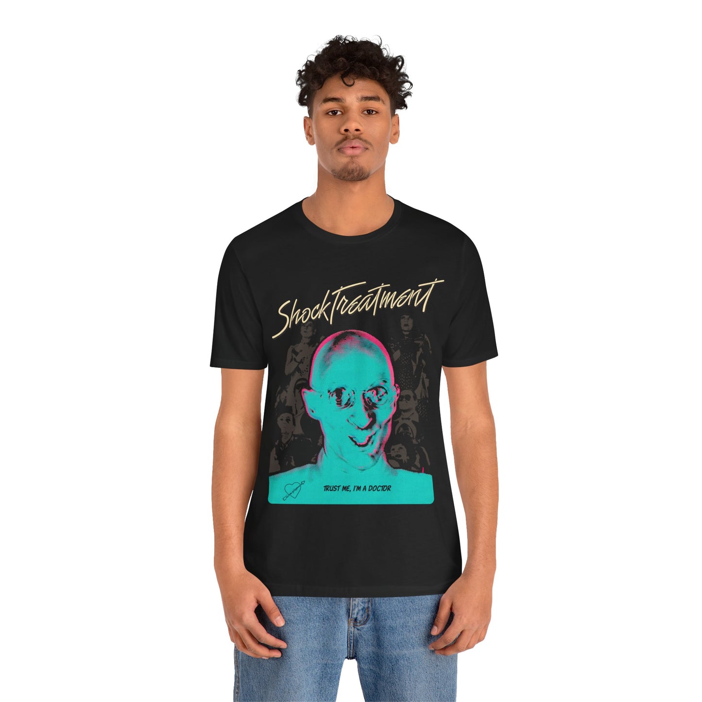 Shock Treatment (Oversized Graphic with Vintage Print Effect (Richard O'Brien)
