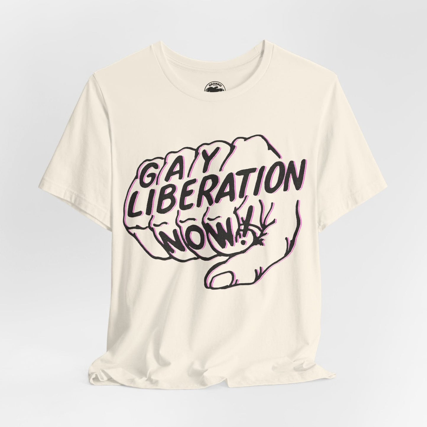 Gay Liberation Now! (Replica 70's Gay Rights Shirt/Vintage Gay Protest Shirt)