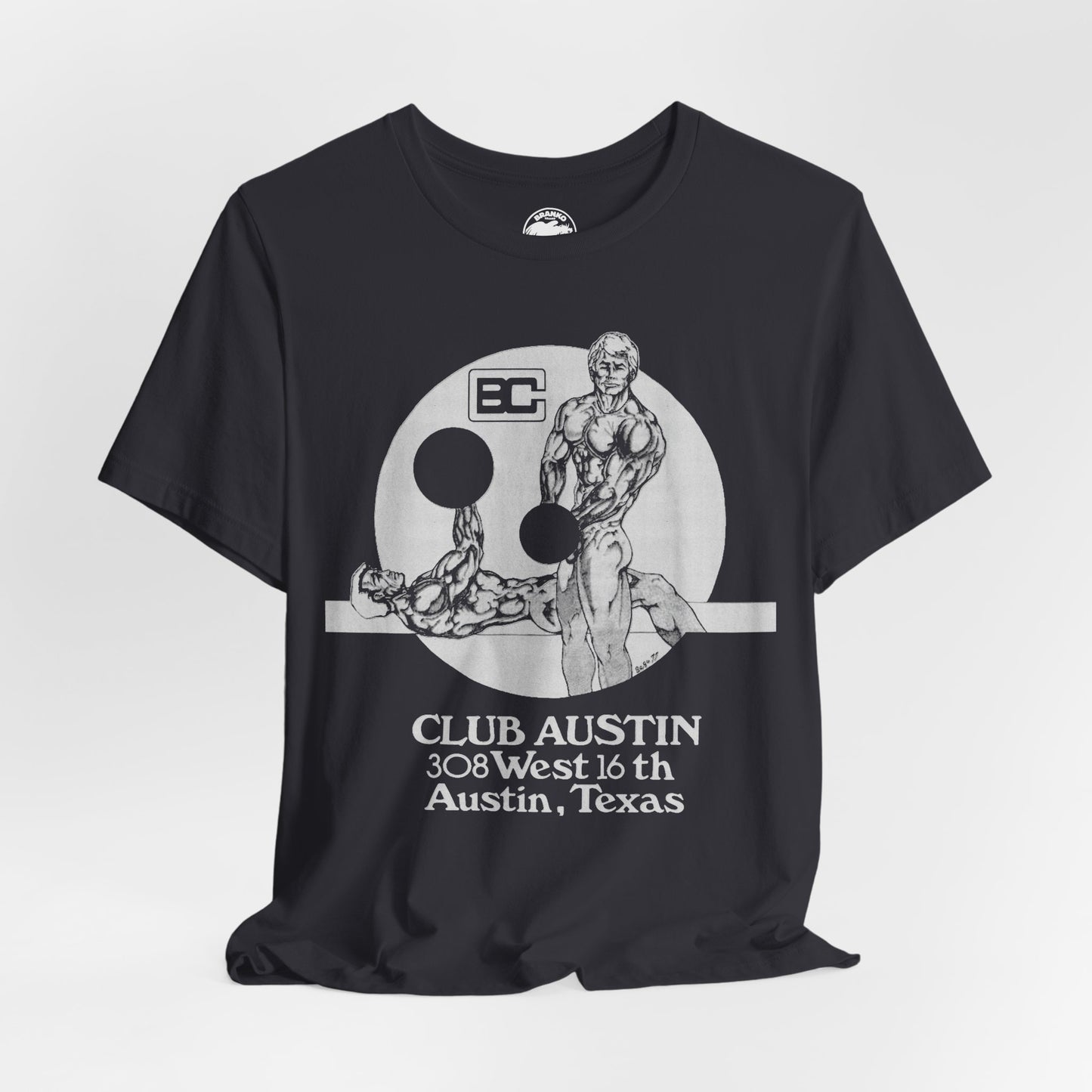 Club Austin (Replica Austin Club Bath Chain Promo Shirt/Gay Bathhouse/Club Baths Shirt)