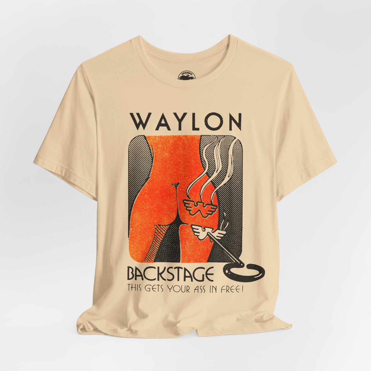 Waylon Jennings (Backstage Pass Graphic/Waylon Jennings Tour Shirt)
