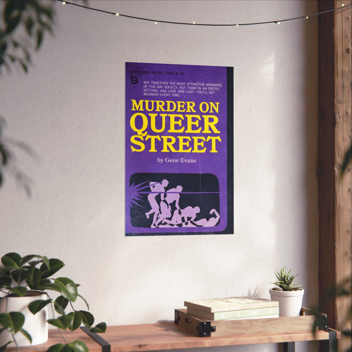 Murder on Queer Street (60's Gay Pulp Novel Art Poster)