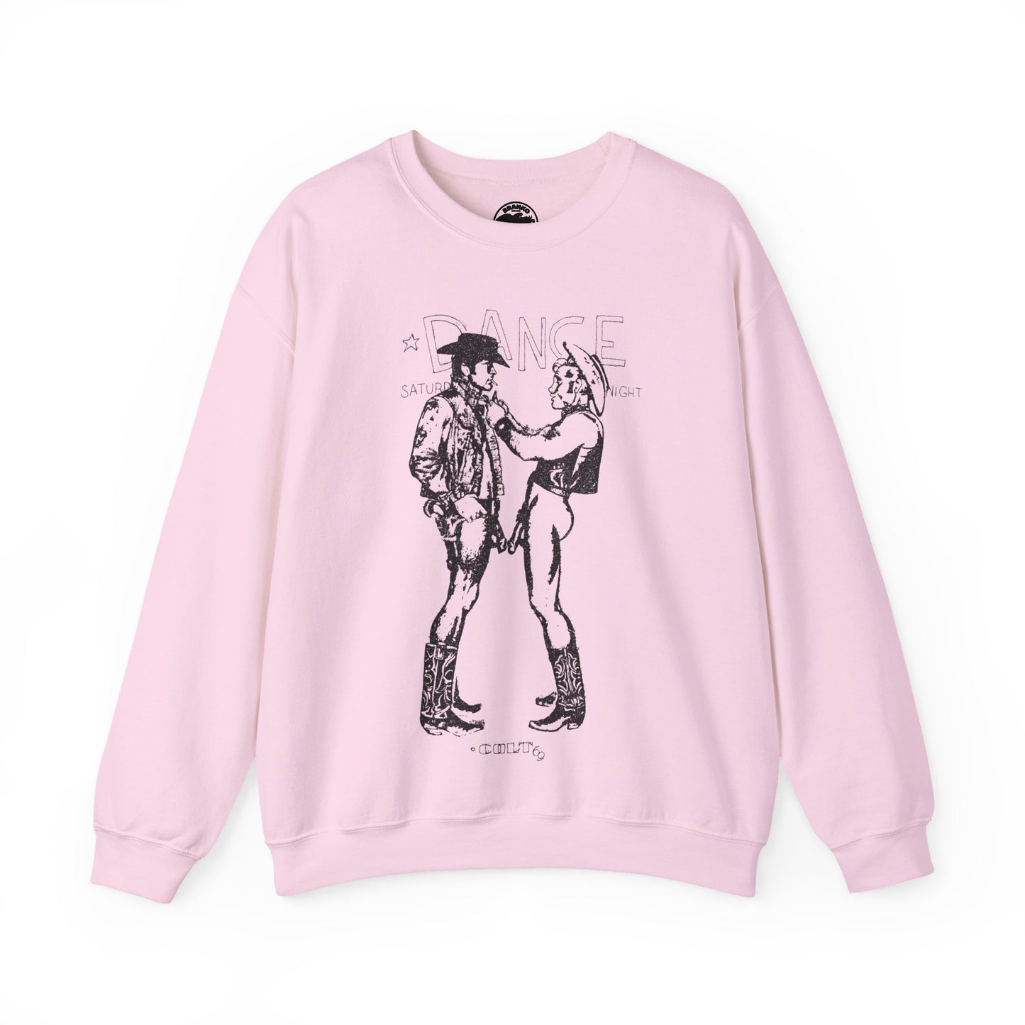 Longhorns - Dance Sweatshirt(Jim French Cowboys with Vintage Punk Effect/1969 Colt Album/Appropriated by Malcolm McLaren & Vivienne Westwood)