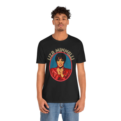 Liza Minnelli (Replica 70's Souvenir Shirt/Pop Art Style with Vintage Print Effect/Liza Minnelli Shirt)