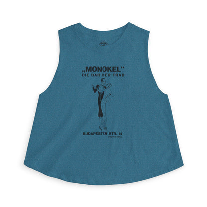 Monokel Crop Top(Early 1930's Berlin Germany Lesbian Bar/Closed by Nazis in 1933/Translation: Monocle The Women's Bar)