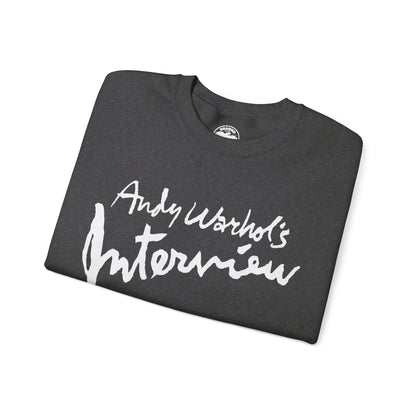 Interview Magazine Logo Sweatshirt (Replica Promo Sweatshirt/Andy Warhol's Interview Magazine)