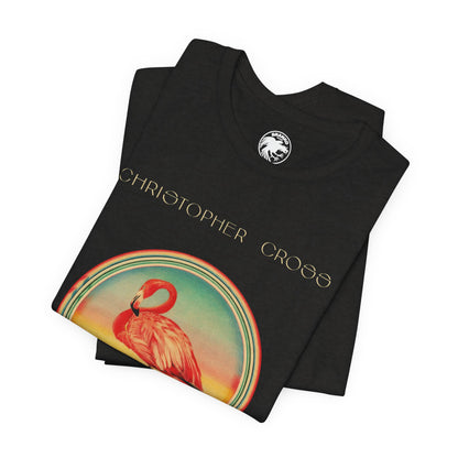 Christopher Cross (Debut Album Artwork T-Shirt with Vintage Print Effect/Yacht Rock Shirt)
