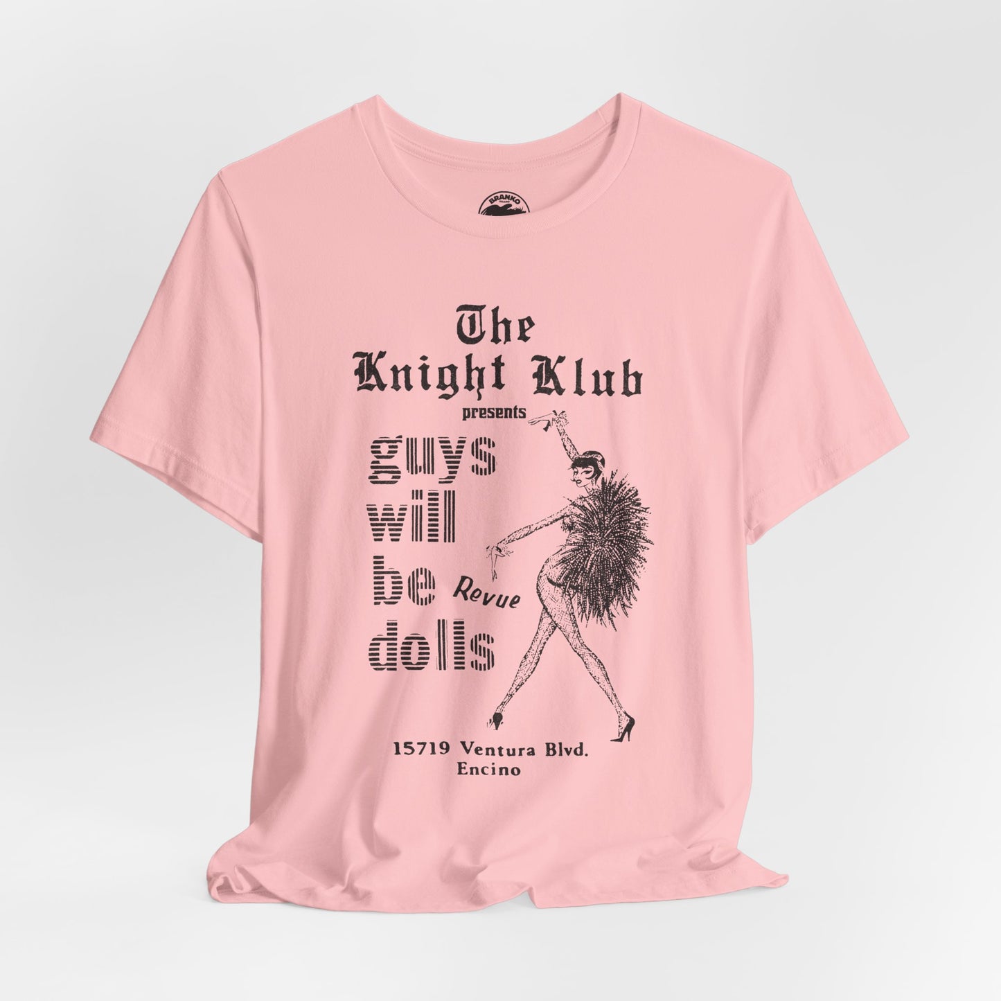 The Knight Club (Los Angeles Drag Club/Replica Souvenir Shirt for the Guys Will be Dolls Drag Show)