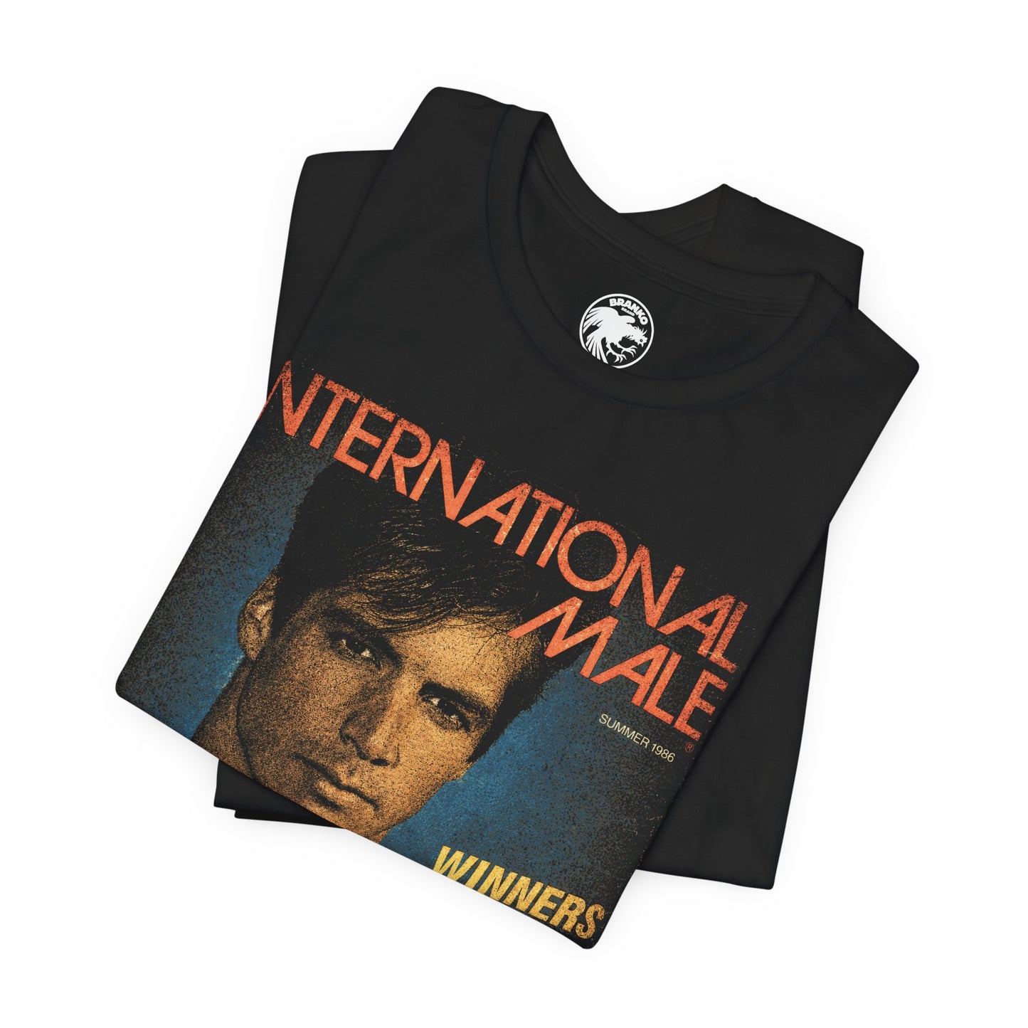 International Male (Men's Fashion Mail Order Catalogue/70's to 2000's/80's Cover with Vintage Print Effect)