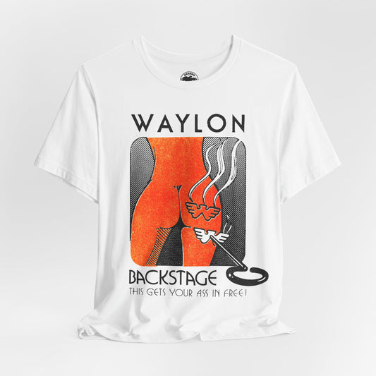 Waylon Jennings (Backstage Pass Graphic/Waylon Jennings Tour Shirt)