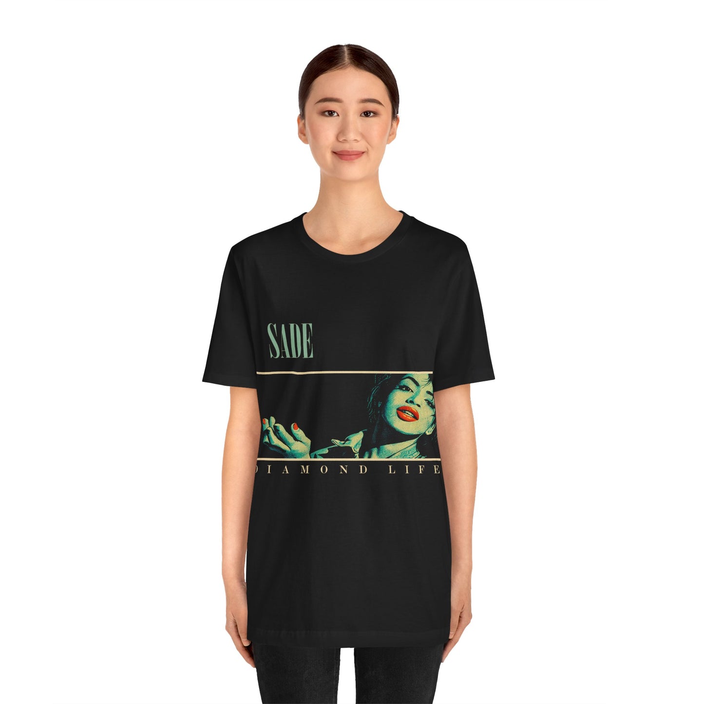 Sade (Diamond Life Pop Art Treatment with Vintage Print Effect/Sade Shirt)