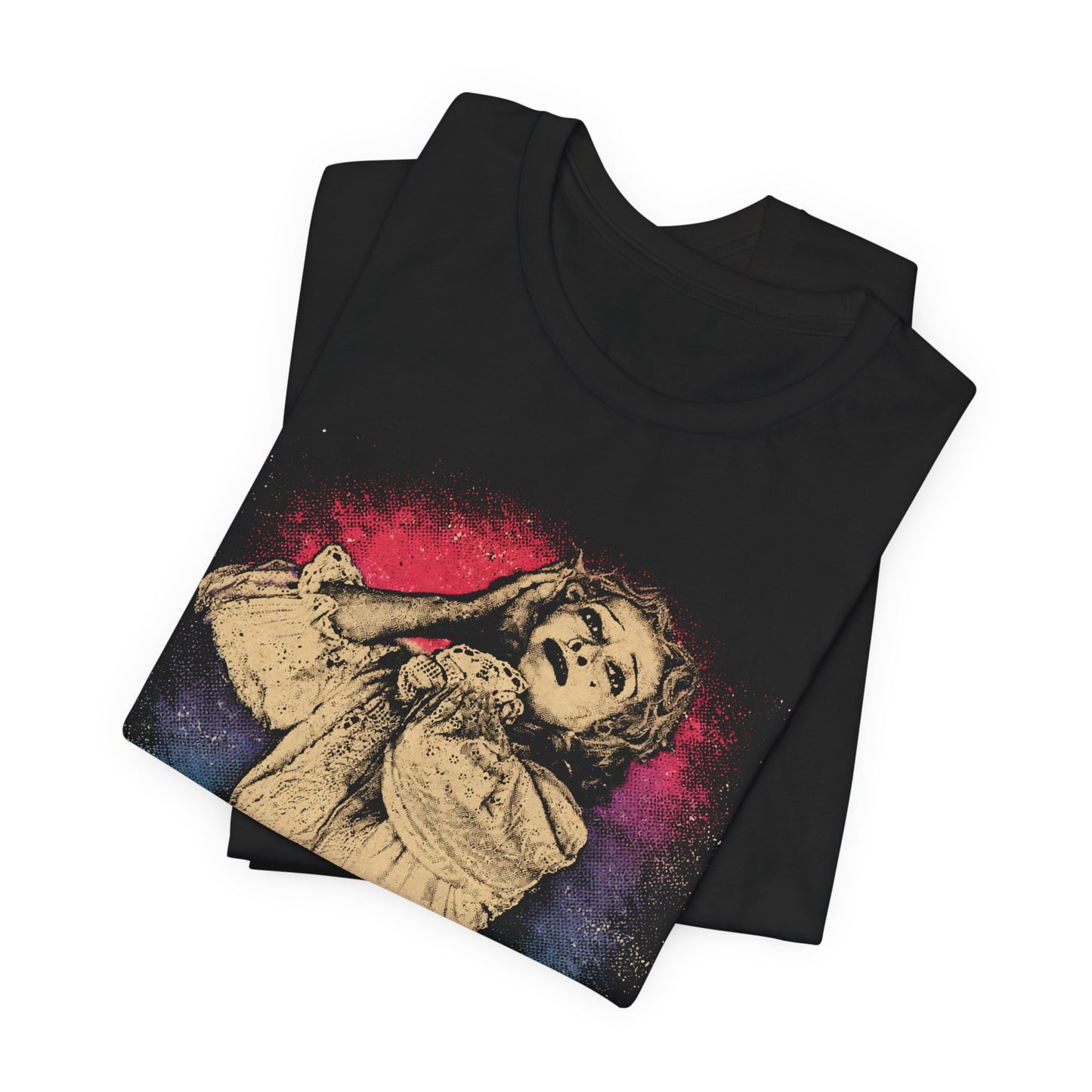 What Ever Happened to Baby Jane? (80's Style Graphic with Vintage Print Effect/Bette Davis as Baby Jane)