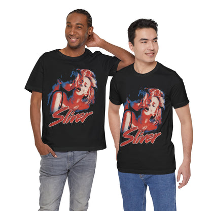Sliver (Rock Tee Style Graphic with Vintage Effect/Sharon Stone/William Baldwin)