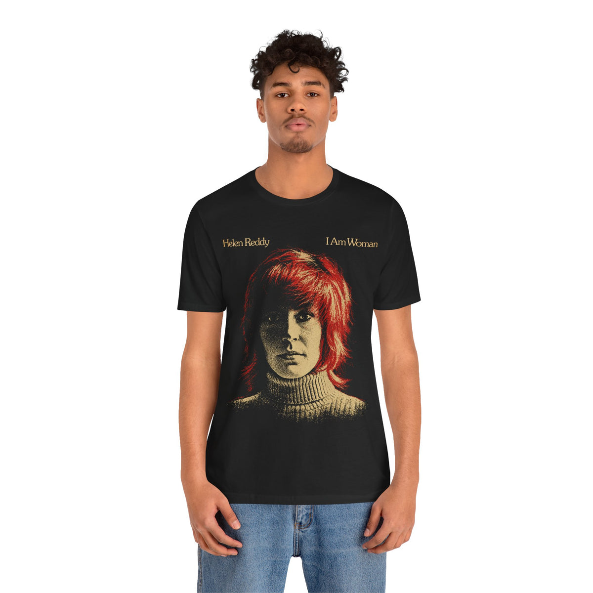 Helen Reddy (I Am Woman Graphic with Vintage Print Effect)