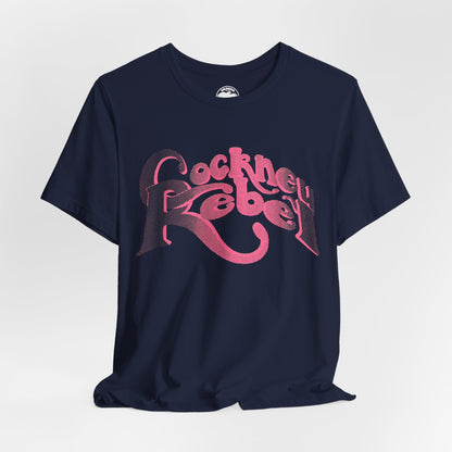 Cockney Rebel (Replica 70's Promo Shirt/Pink Graphic with Vintage Print Effect/Steve Harley & Cockney Rebel Shirt)