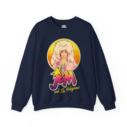 Jem and the Holograms (Oversized Graphic with Vintage Print Effect)