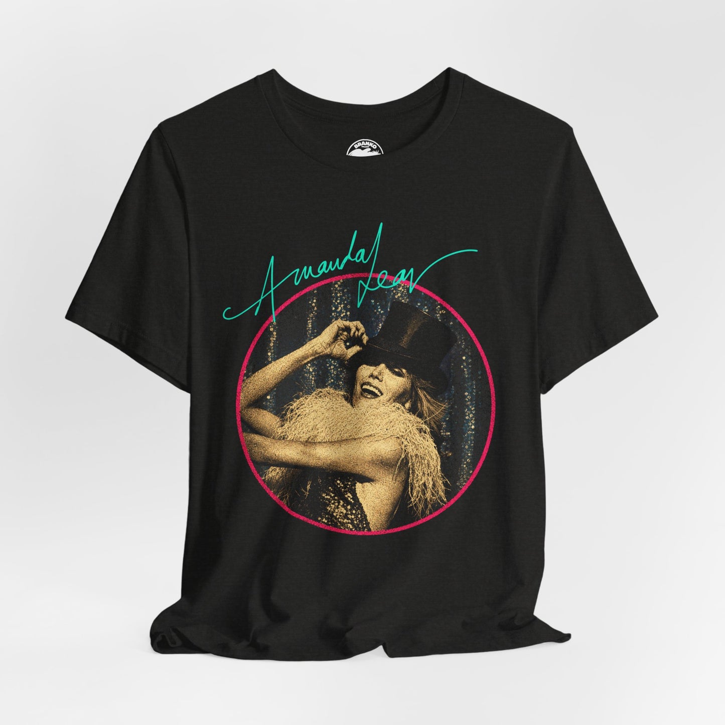 Amanda Lear (Graphic with 70's Vintage Print Effect/Sweet Revenge Back Album Cover Image)