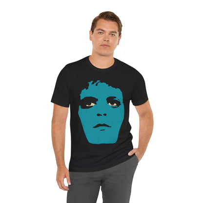 Lou Reed (Blue Mask Era Graphic with Vintage Print Effect/Lou Reed Shirt)