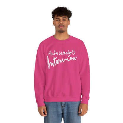 Interview Magazine Logo Sweatshirt (Replica Promo Sweatshirt/Andy Warhol's Interview Magazine)
