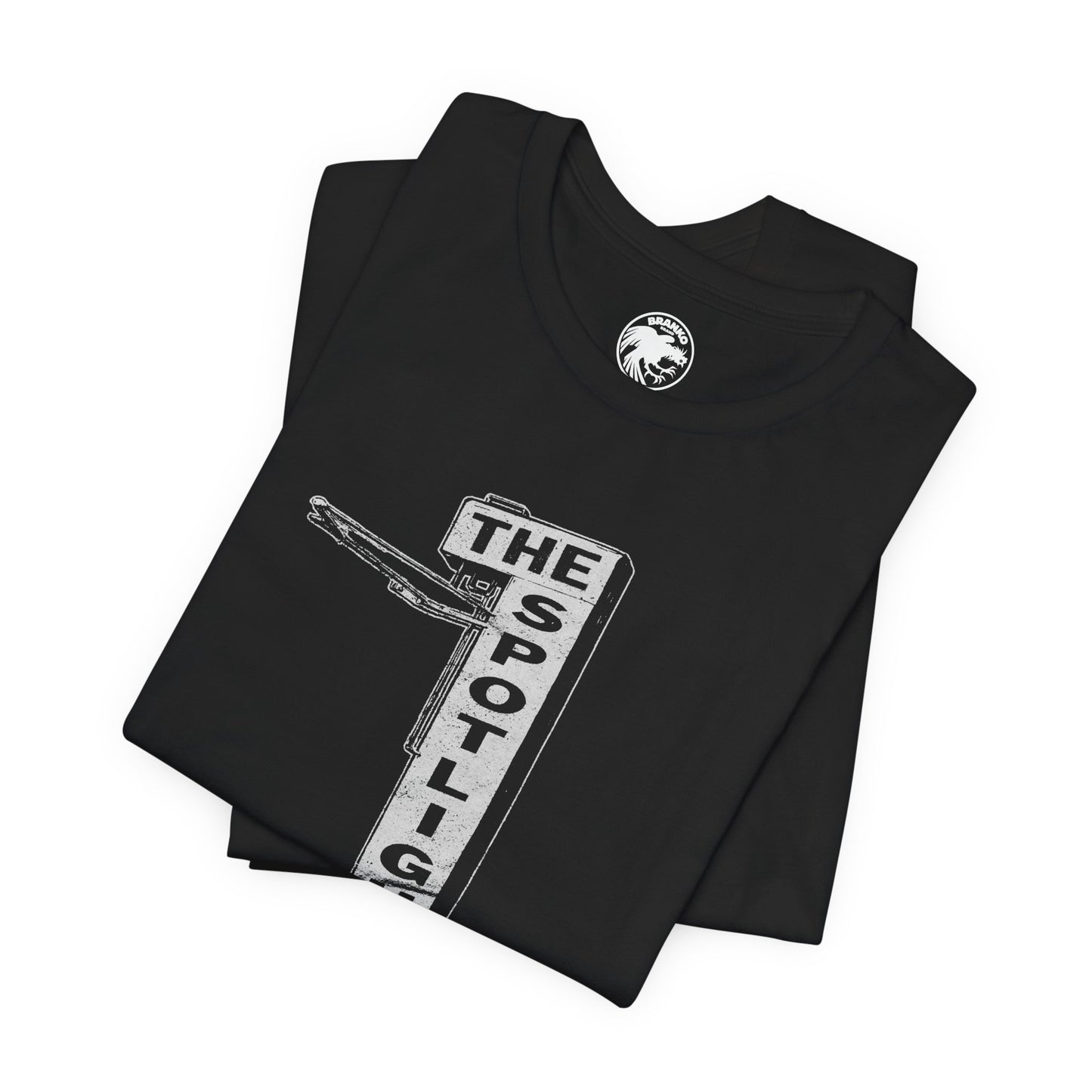 Spotlight (Historic Los Angeles Gay Bar/1963-2011/Exterior Sign Illustration with Vintage Print Effect)