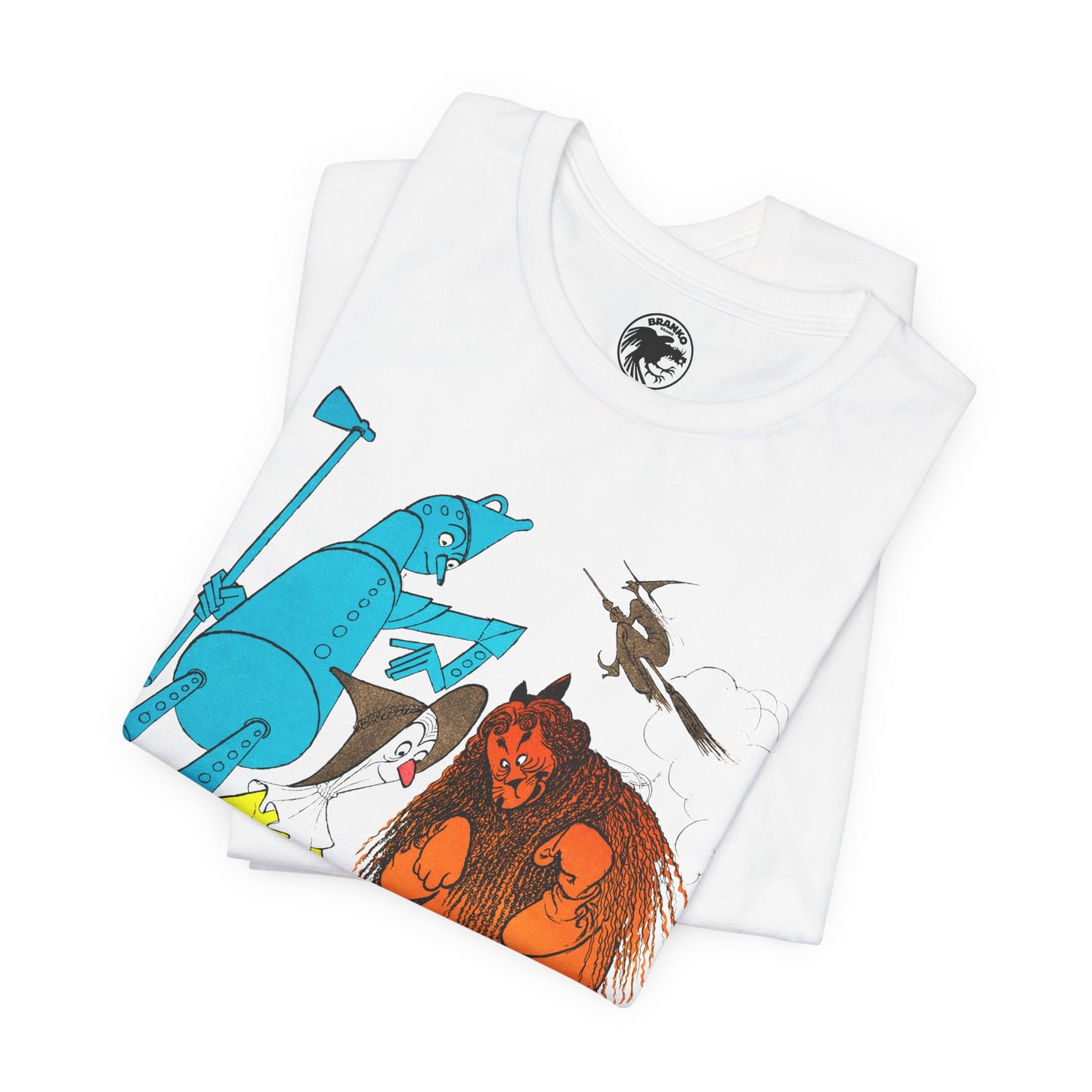 Wizard of Oz (Al Hirschfeld Color Illustration with Vintage Print Effect)