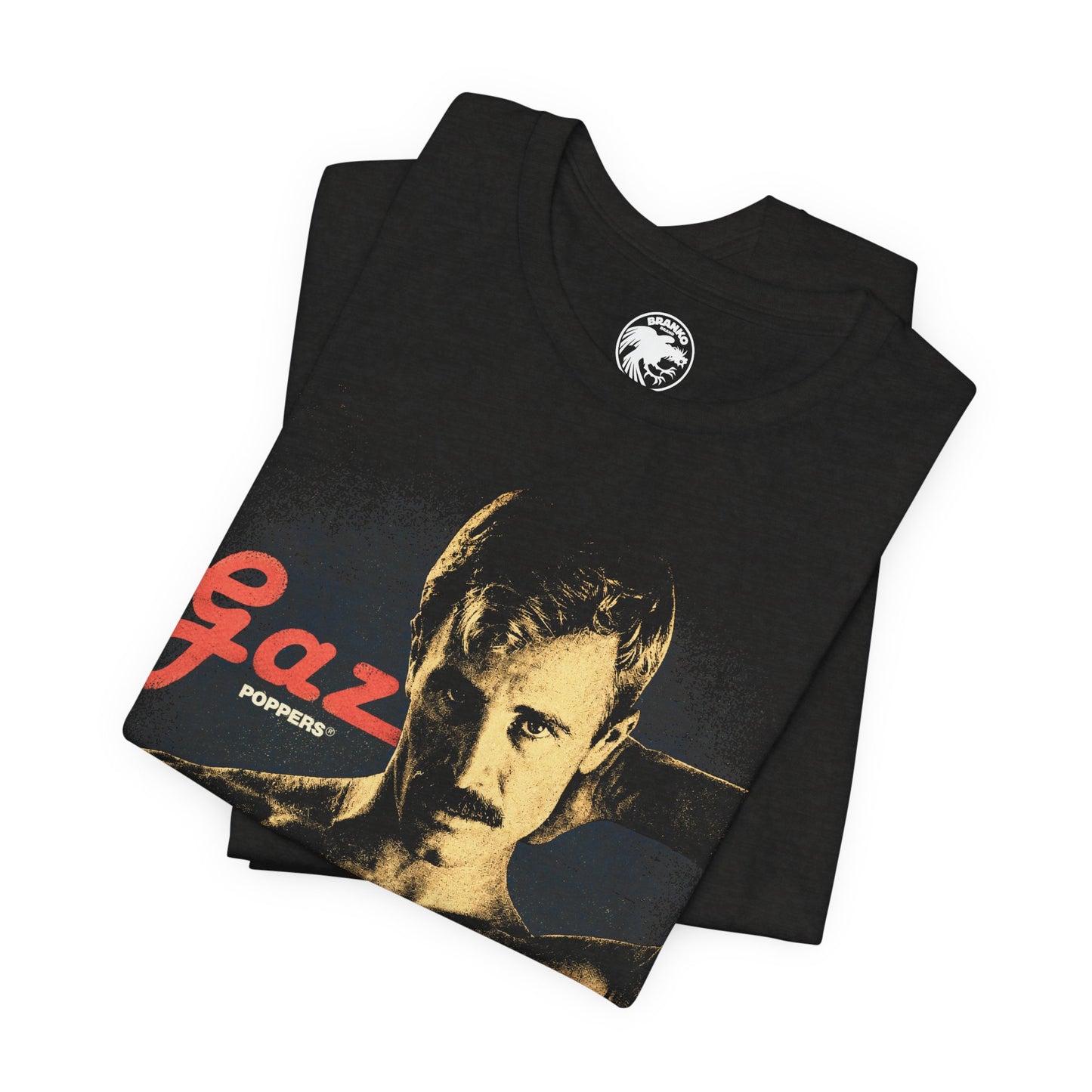 Gaz Poppers (80's Poppers Ad with Vintage Rock Tee Effect)