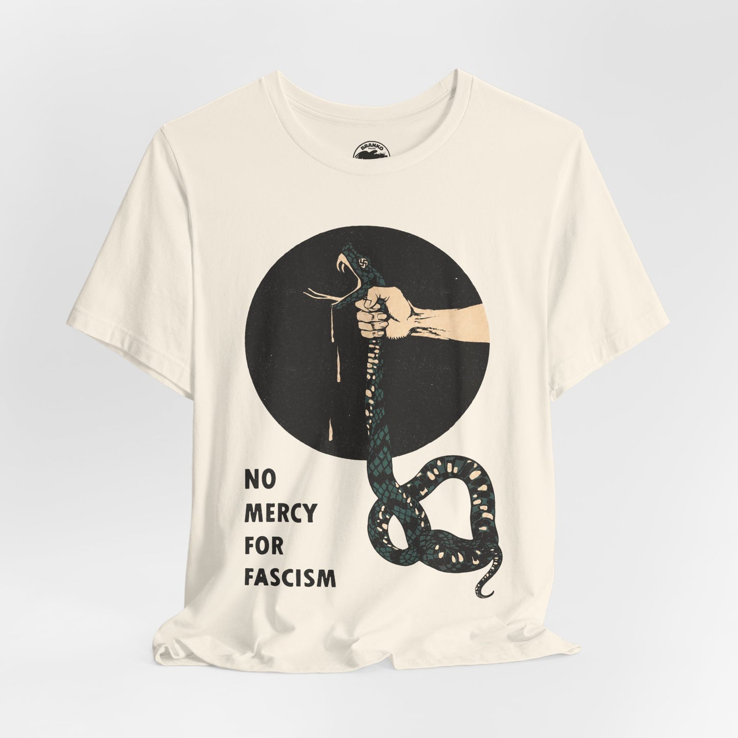 No Mercy For Fascism (Vintage Style Resistance Tee/Early 20th Century/Antifa)