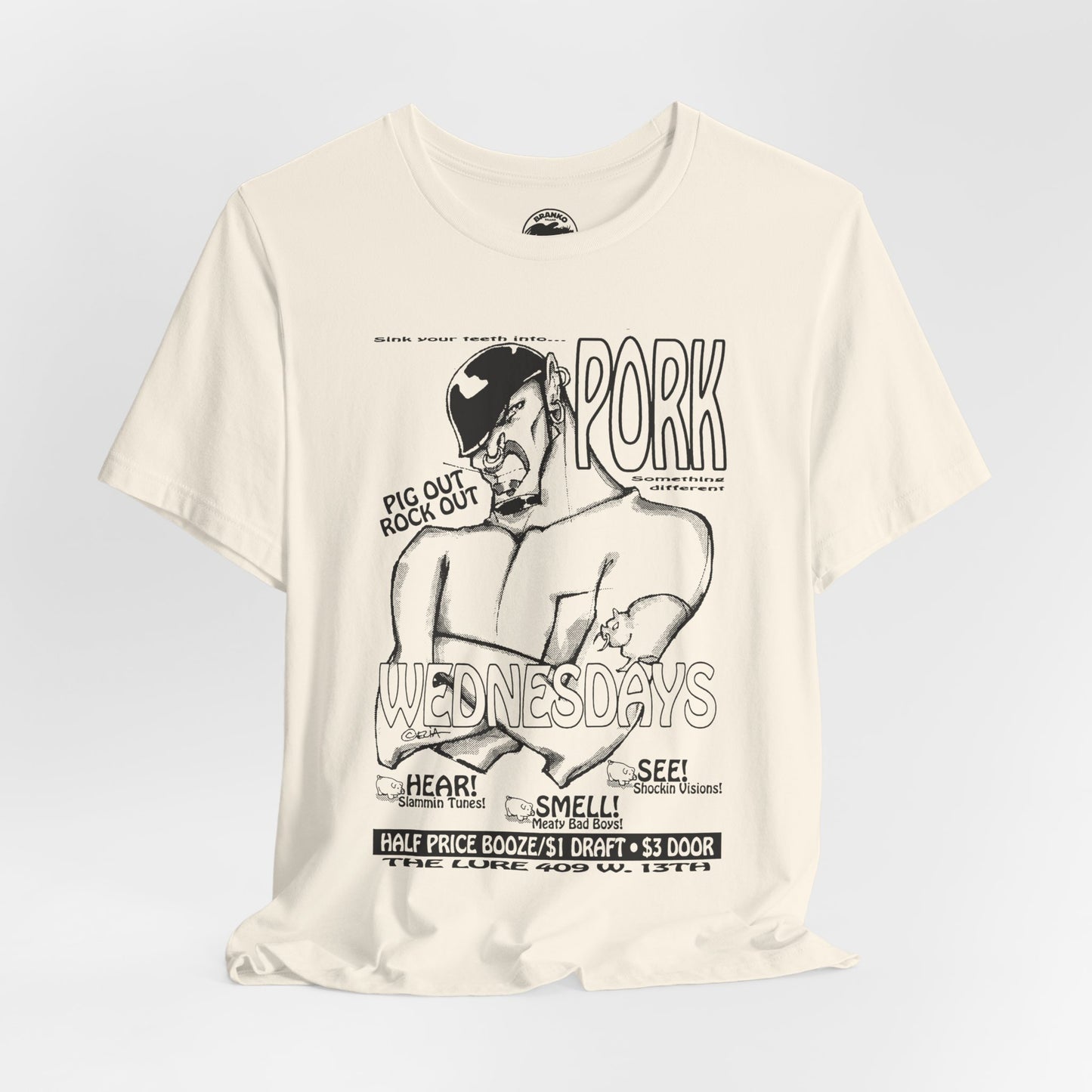 Pork (Flyer for Wednesday Nights at The Lure in New York City/Gay Leather Bar)