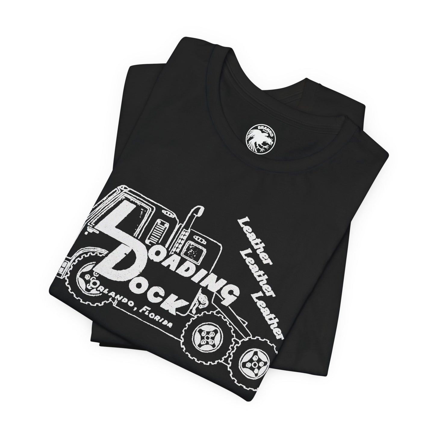 Loading Dock (Orlando Gay Leather Bar/70's to 90's/Logo with Vintage Print Effect)