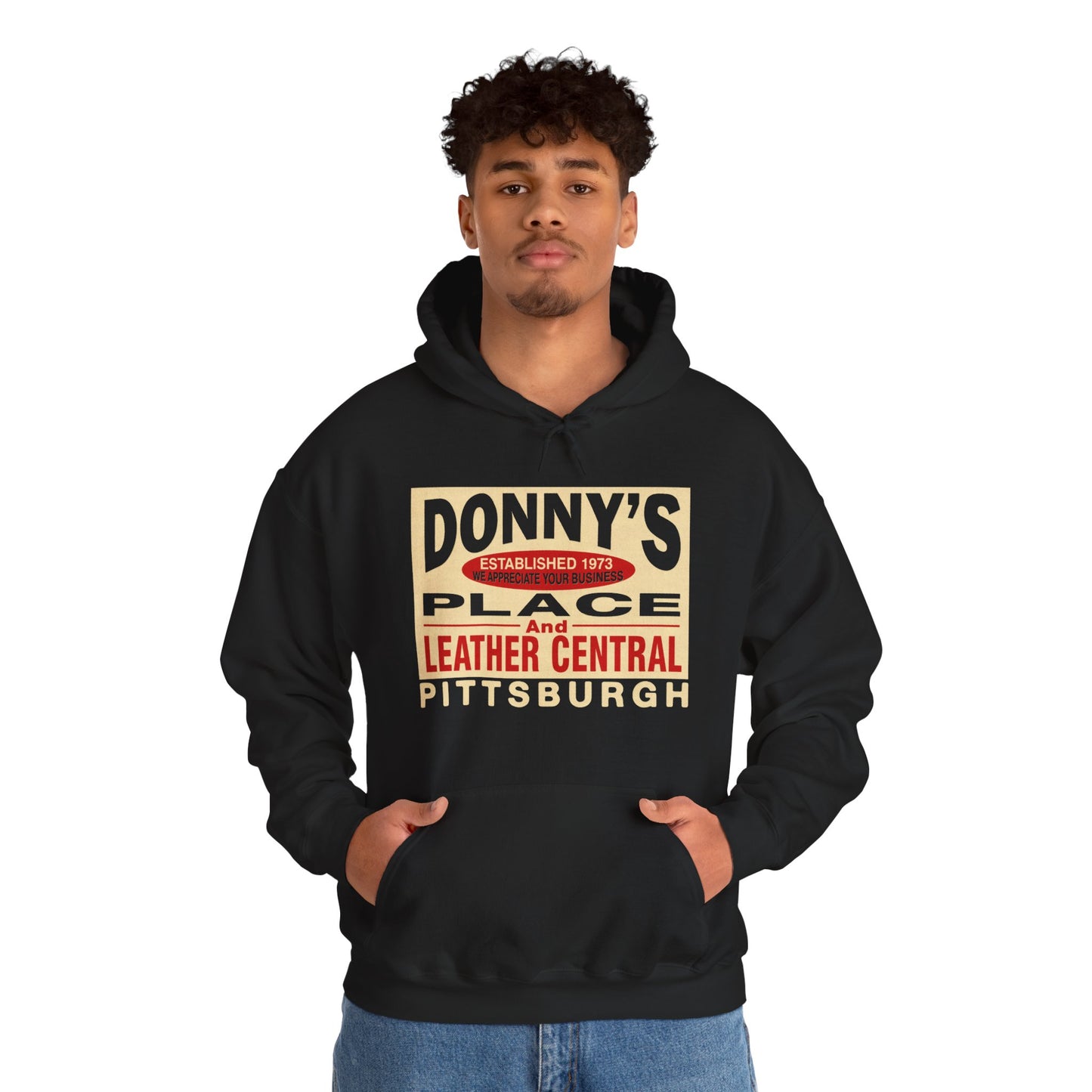 Donny's Place and Leather Central Hoodie (Iconic Pittsburgh Gay Bar/1973-2022)