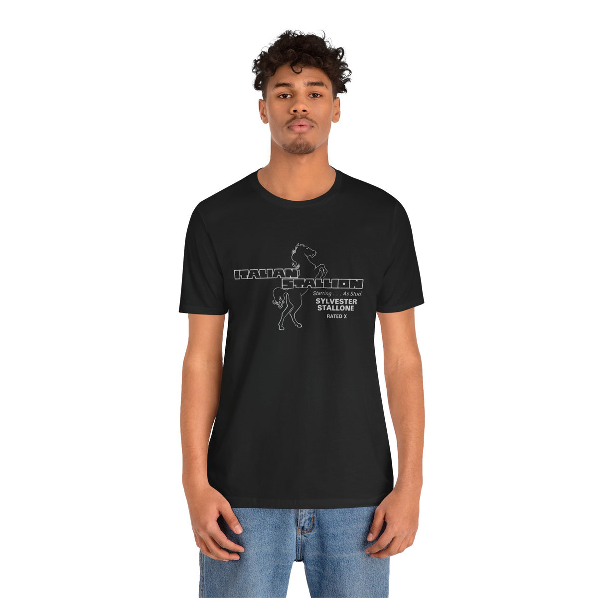 Italian Stallion/The Party at Kitty and Stud's (Replica 70's Promo Tee/Stallone Adult Film)