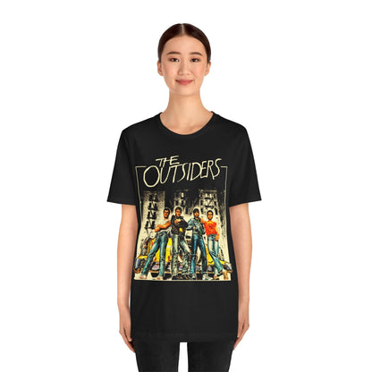 The Outsiders (Italian Poster Image Graphic with Vintage Print Effect/The Outsiders Shirt)