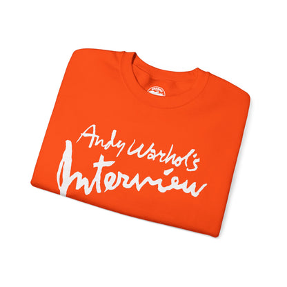 Interview Magazine Logo Sweatshirt (Replica Promo Sweatshirt/Andy Warhol's Interview Magazine)