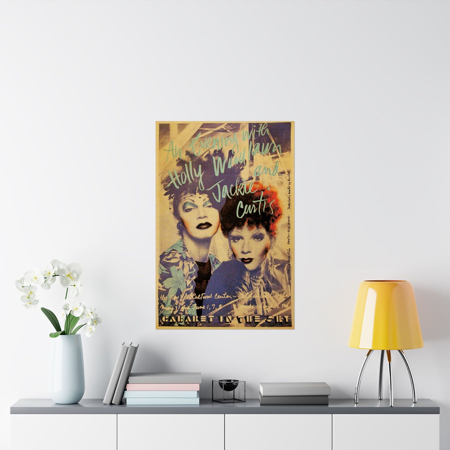 An Evening with Holly Woodlawn & Jackie Curtis (Cabaret in the Sky Poster Reprint)