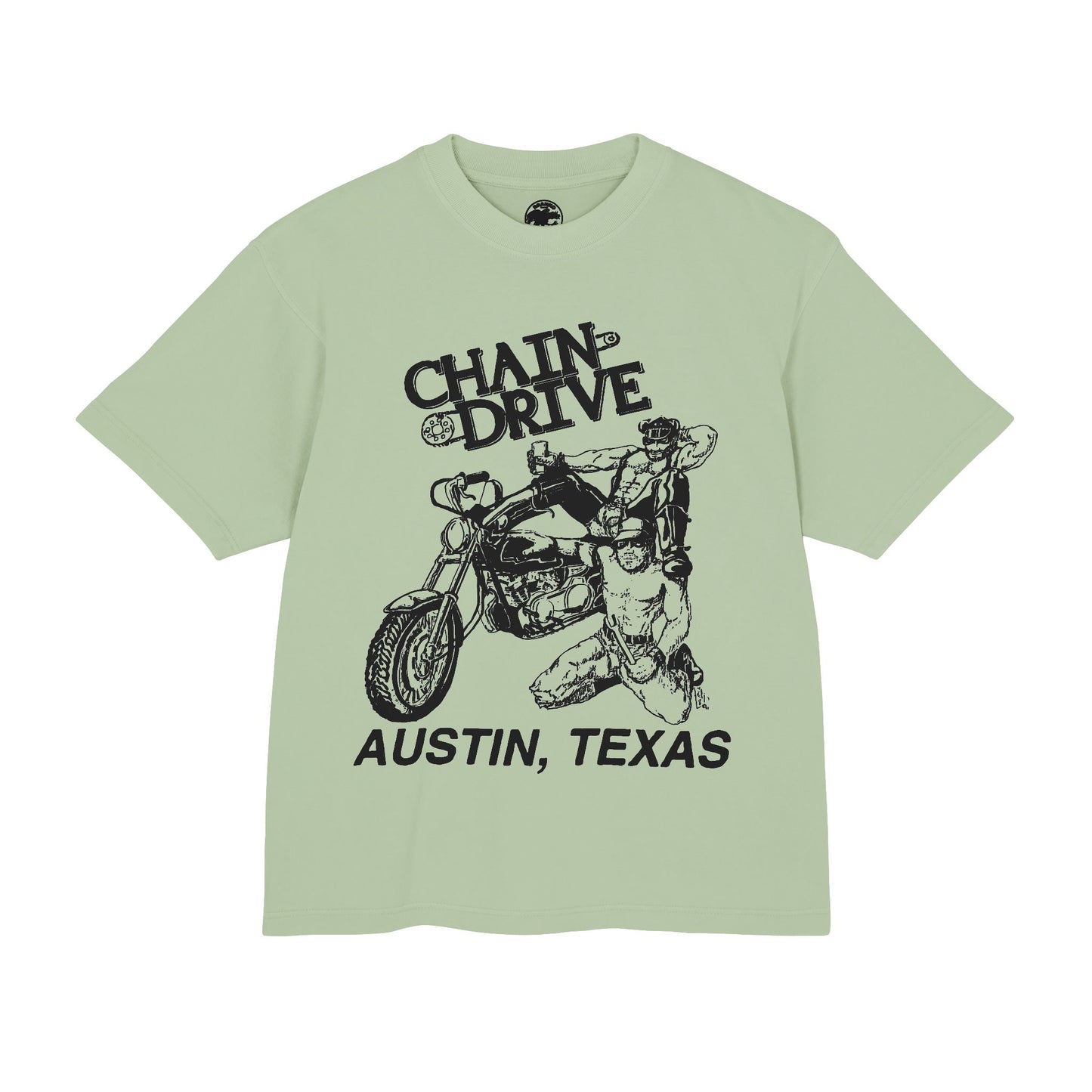 Chain Drive Austin (Special Edition Boxy Heavy Tee/260 GSM/100% Combed Cotton)
