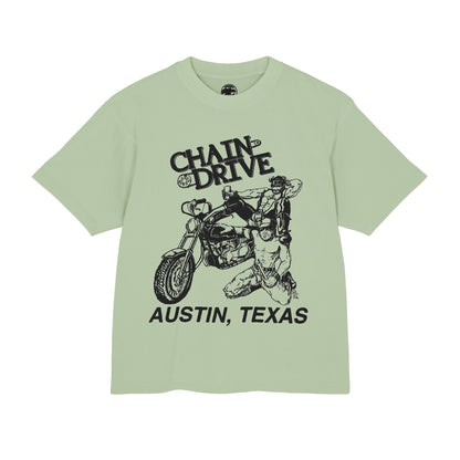 Chain Drive Austin (Special Edition Boxy Heavy Tee/260 GSM/100% Combed Cotton)
