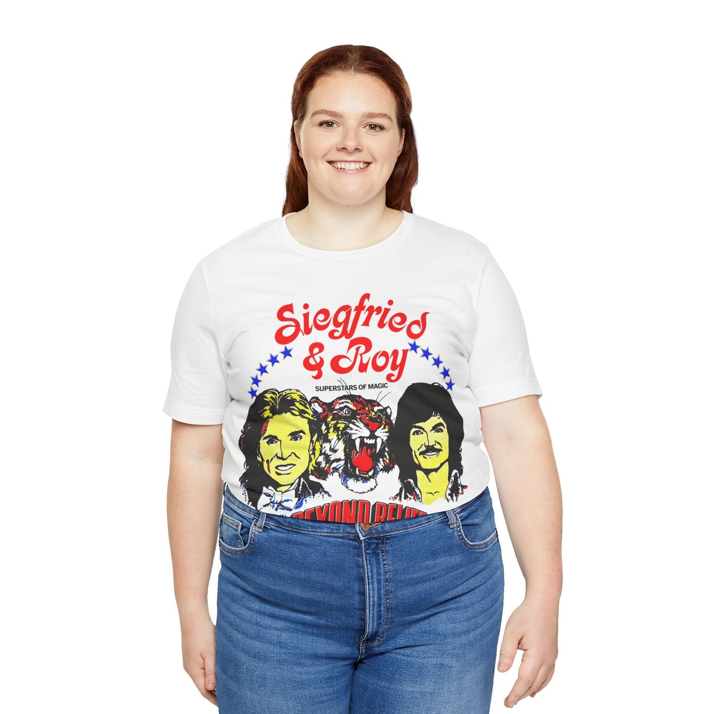 Siegfried & Roy (Replica Early 80's Souvenir Shirt/Beyond Belief/Frontier in Las Vegas)