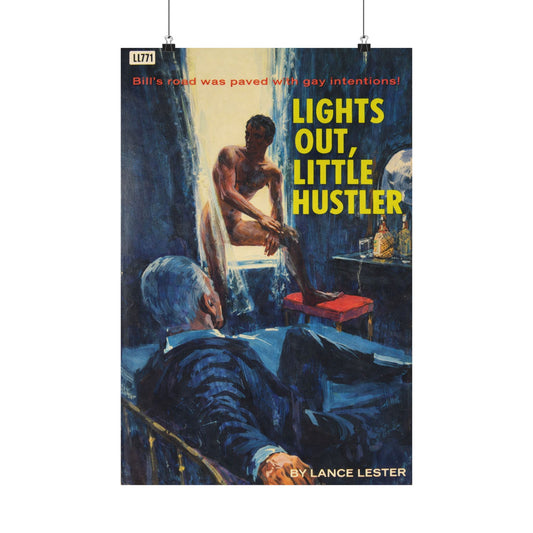 Lights Out, Little Hustler (60's Gay Pulp Novel Art Poster)