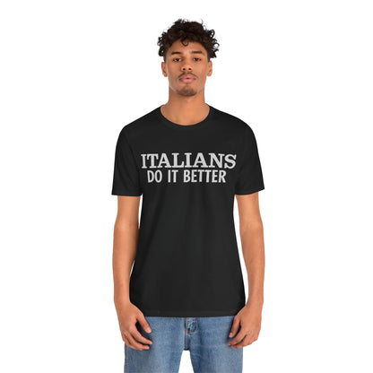 Italians Do it Better (Replica Madonna Shirt from Papa Don't Preach Video/Graphic with Vintage Print Effect)