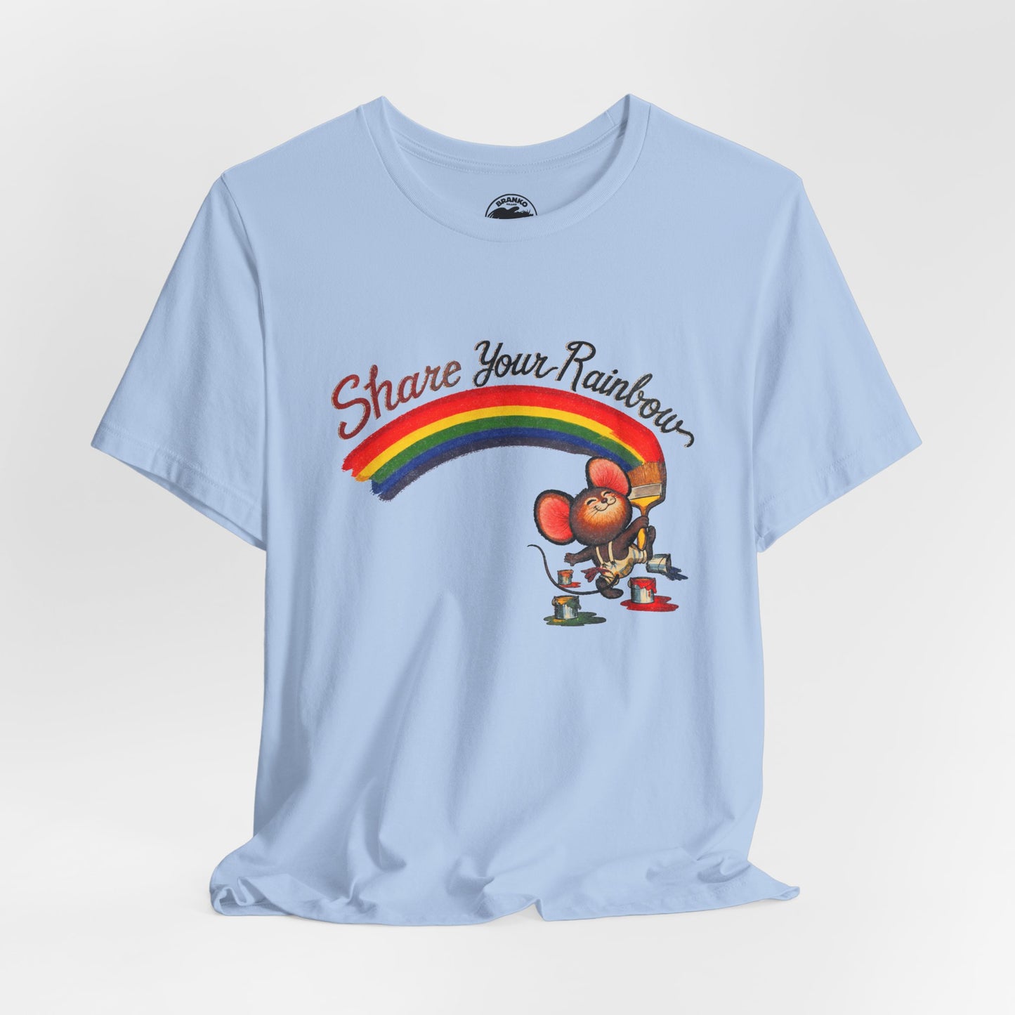 Share Your Rainbow (Replica 70's Iron-On Transfer Graphic)