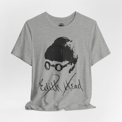 Edith Head (Self Portrait and Signature with Vintage Effect)
